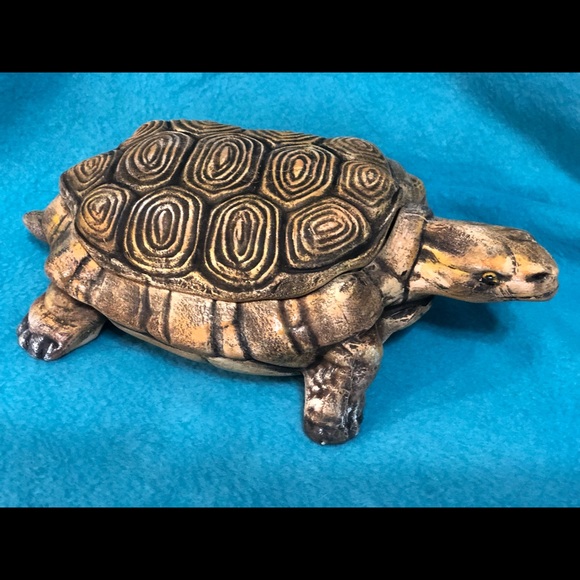 Turtle Jewelry Box or Candy Dish - Picture 2 of 8